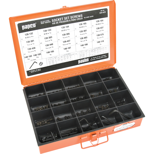 Assortiments de vis &agrave; bout cuvette &agrave; six pans creux Oxford Builders Supplies Inc