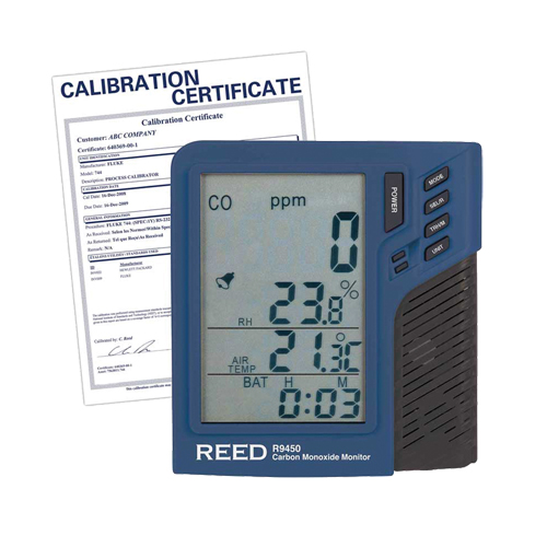 Carbon Monoxide Monitor with Temperature & Humidity with Calibration Certificate Oxford Builders Supplies Inc