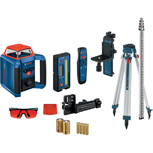 Revolve2000 Self-Leveling Horizontal/Vertical Rotary Laser Kit, 2000' (609.6 m), 670 Nm Oxford Builders Supplies Inc