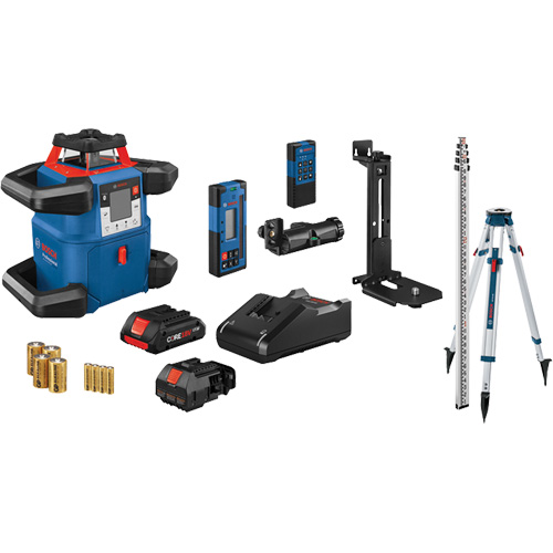 Ensemble laser rotatif horizontal/vertical auto-nivelant connect&eacute; Revolve4000, 4000' (1219,2 m), 635 N.m Oxford Builders Supplies Inc