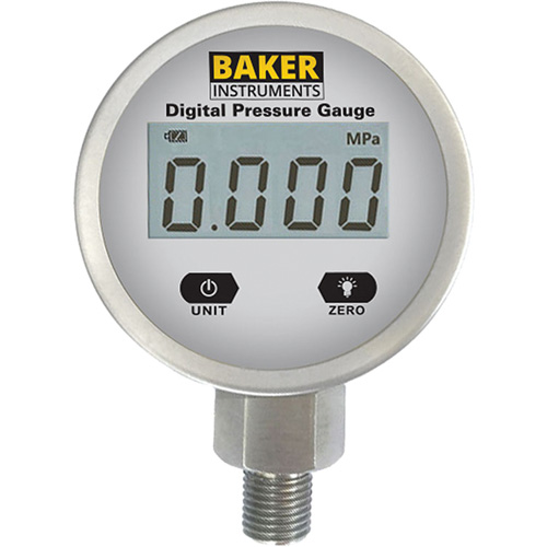 B5000 Series Pressure Gauge, 2-1/2" , 0 - 30 psi/0 - 831 in. w.c./0-206.8 kPa, Bottom Mount, Digital Oxford Builders Supplies Inc
