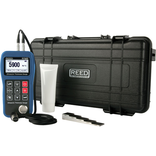 Thickness Gauge Kit, Digital Display, Ultrasound, 0.03" - 15.7" (0.65 mm - 400.0 mm) Range Oxford Builders Supplies Inc