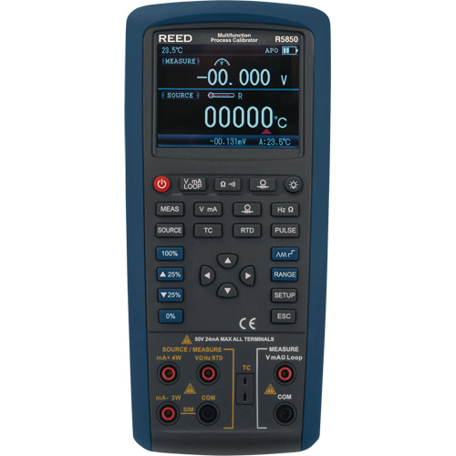Multifunction Process Calibrator, Without Data Logging, Portable, 5 Processes Oxford Builders Supplies Inc