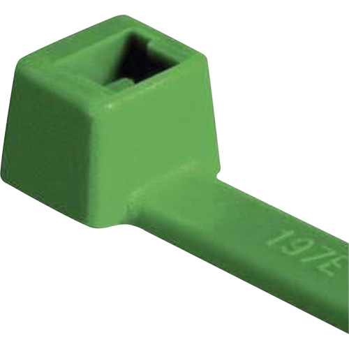 UL Rated PA66 Cable Ties, 4" Long, 18 lbs. Tensile Strength, Green Oxford Builders Supplies Inc