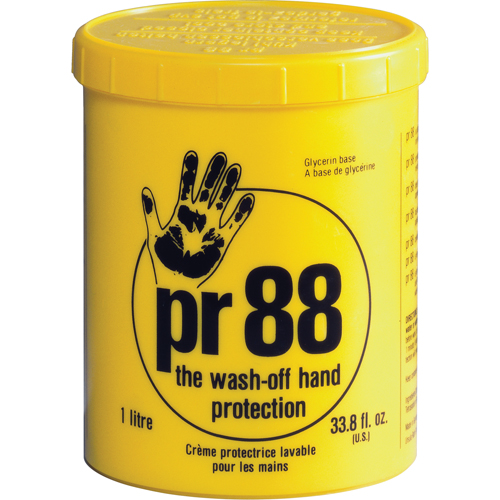 Cr&egrave;me protectrice pour la peau PR88 - La protection pour les mains, Pot, 1000 ml Oxford Builders Supplies Inc