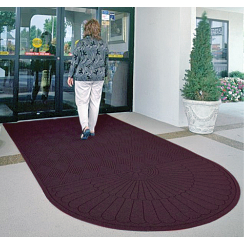 Waterhog&reg; Eco Matting, Wiper/Scraper, 3' x 10' x 3/8", Maroon Oxford Builders Supplies Inc