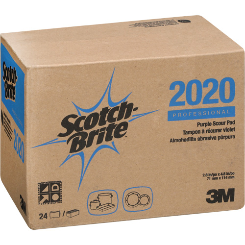 Scotch-Brite Purple Scour Pad, 4-1/2" L x 2-4/5" W Oxford Builders Supplies Inc