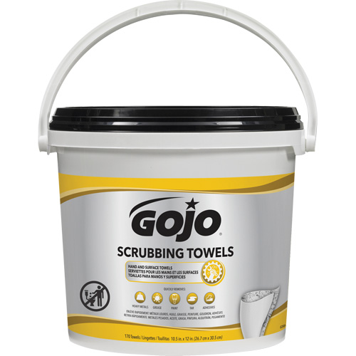Scrubbing Towels, 170 Wipes, 12" x 10-1/2" Oxford Builders Supplies Inc