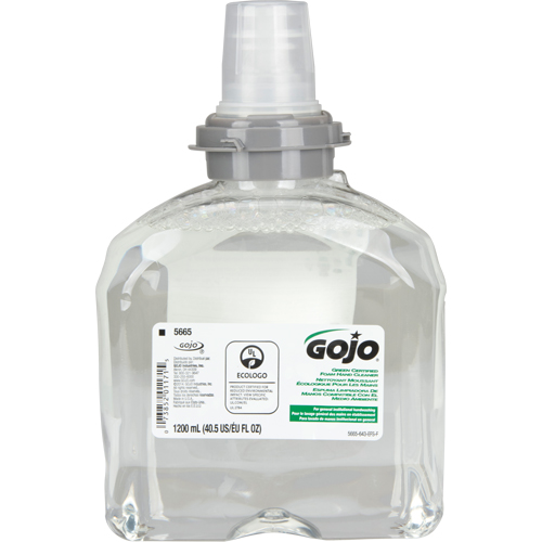 TFX Green Certified Hand Soap, Foam, 1.2 L, Unscented Oxford Builders Supplies Inc