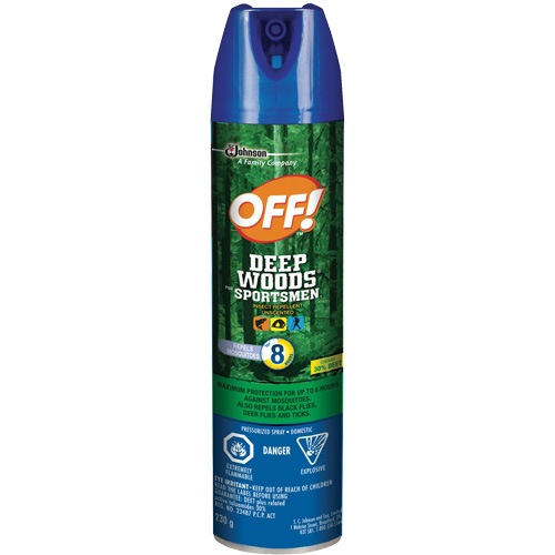 Insectifuge pour sportifs Off! R&eacute;gions sauvages, DEET &agrave; 30 %, A&eacute;rosol, 230 g Oxford Builders Supplies Inc