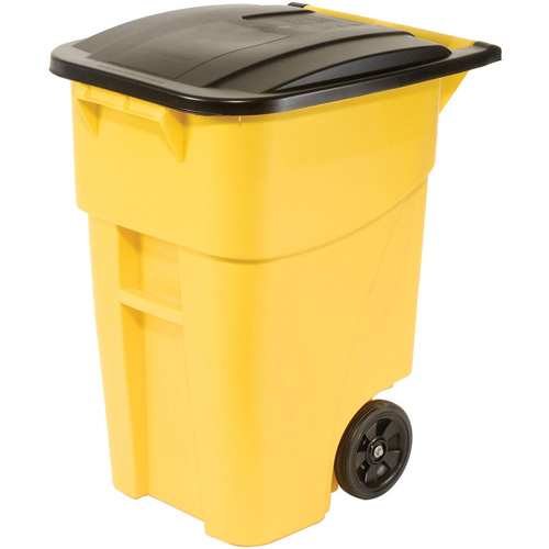 BRUTE&reg; Roll-Out Container, Curbside, Plastic, 50 US gal. Oxford Builders Supplies Inc