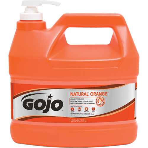 Natural Orange Hand Cleaner, Pumice, 3.78 L, Pump Bottle, Citrus/Orange Oxford Builders Supplies Inc