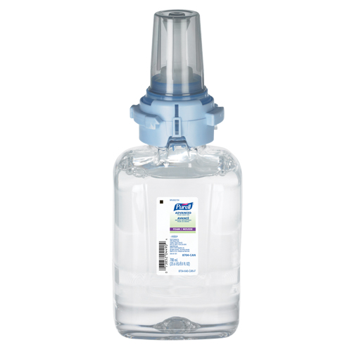 ADX-7 Advanced Foam Hand Sanitizer, 700 ml, Cartridge Refill, 70% Alcohol Oxford Builders Supplies Inc