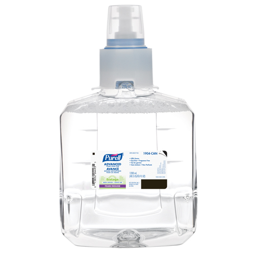 D&eacute;sinfectant pour les mains avanc&eacute; en mousse LXT-12, 1200 ml, Cartouche de recharge, 70 % alcool Oxford Builders Supplies Inc