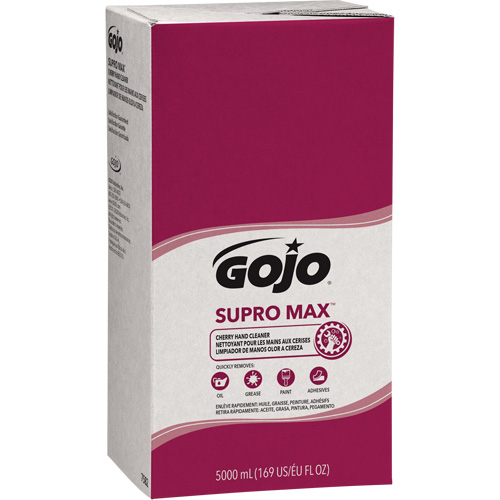 SUPRO MAX Hand Cleaner or GOJO&reg; PRO TDX Dispenser, Lotion, 5000 ml, Refill, Cherry Oxford Builders Supplies Inc