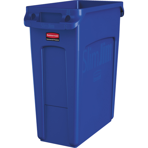 Slim Jim&reg; Vented Containers, Deskside, Polyethylene, 16 US gal. Oxford Builders Supplies Inc
