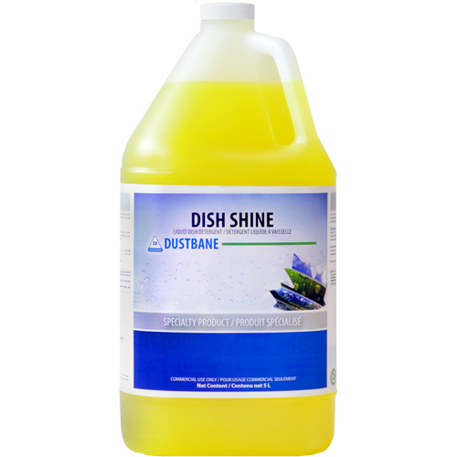 Dish Shine Detergent, Liquid, 5 L, Lemon Oxford Builders Supplies Inc