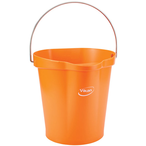 Seau hygi&eacute;nique pour service alimentaire, Tangerine, 3 gal. US Oxford Builders Supplies Inc