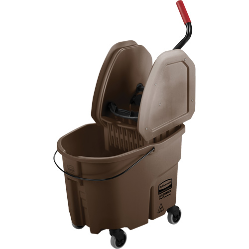 WaveBrake&reg; Mop Bucket & Wringer Combo Pack, Down Press, 8.75 US Gal.(35 Quart), Brown Oxford Builders Supplies Inc