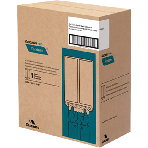 Distributeur d'essuie-mains Pro Tandem, Sans contact, 11,5" la x 9" p x 16,6" h Oxford Builders Supplies Inc