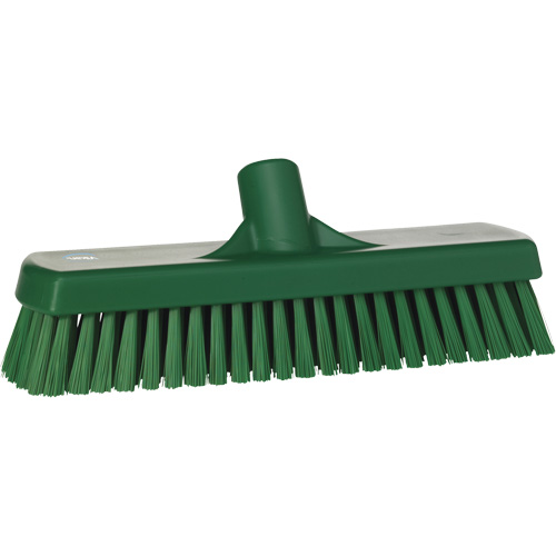 Deck & Wall Scrub Brush, Stiff Bristles, 12", Polyester, Green Oxford Builders Supplies Inc