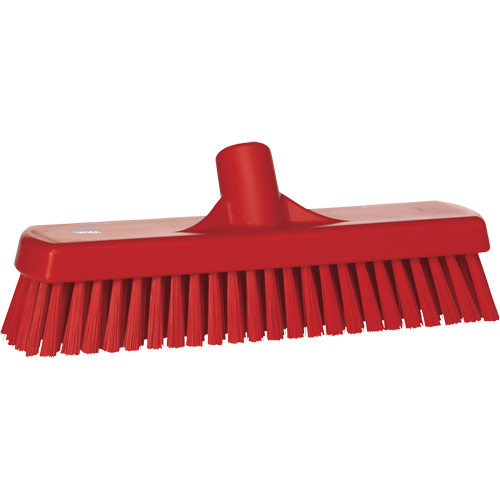 Brosse &agrave; r&eacute;curer pour planchers et murs, Crins Ferme, 12", Polyester, Rouge Oxford Builders Supplies Inc