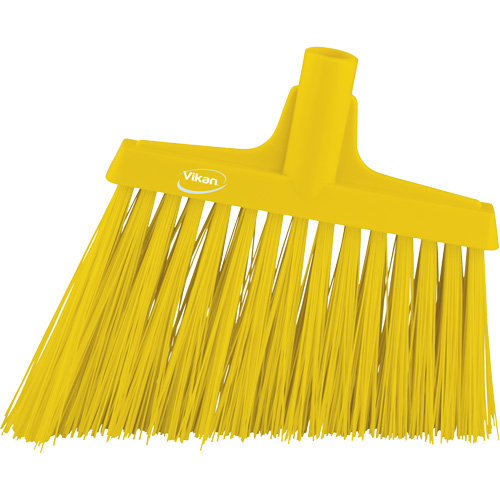Angle Broom Head, X-Coarse Bristles, 12", Polyester, Yellow Oxford Builders Supplies Inc