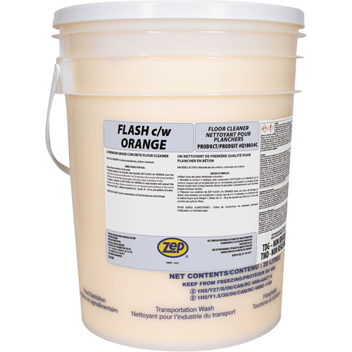 Nettoyant pour planchers de b&eacute;ton de premi&egrave;re qualit&eacute; Flash Orange Oxford Builders Supplies Inc