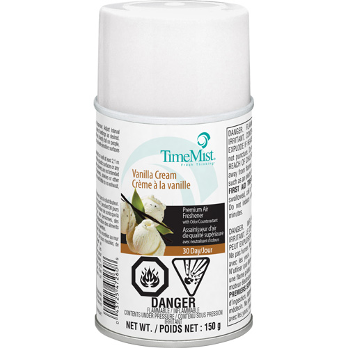 Purificateur dair industriel TimeMist, Cr&egrave;me &agrave; la vanille, Canette a&eacute;rosol/Cartouche Oxford Builders Supplies Inc