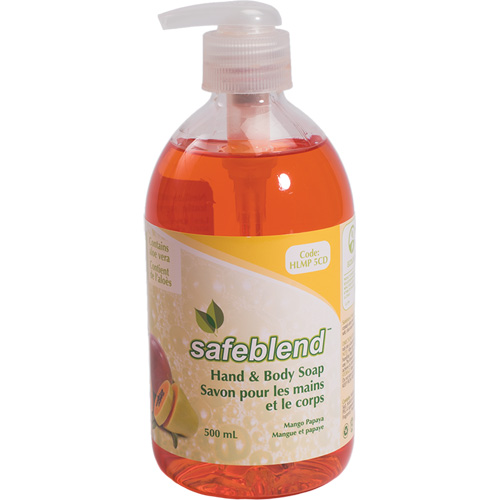 Savon pour les mains & le corps, 500 ml, Mangue papaye, Bouteille Oxford Builders Supplies Inc