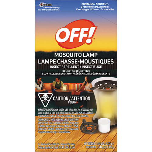 OFF! PowerPad&reg; Mosquito Repellent Lamp Refills, DEET Free, Refill, 1.644 g Oxford Builders Supplies Inc