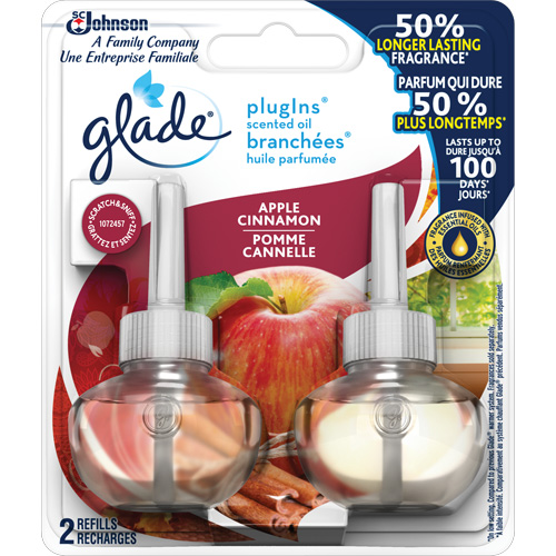 Recharge Glade Branch&eacute;es huile parfum&eacute;e, Pomme cannelle, Cartouche Oxford Builders Supplies Inc