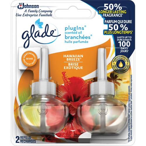 Glade&reg; PlugIns&reg; Scented Oil Refills, Hawaiian Breeze&reg;, Cartridge Oxford Builders Supplies Inc