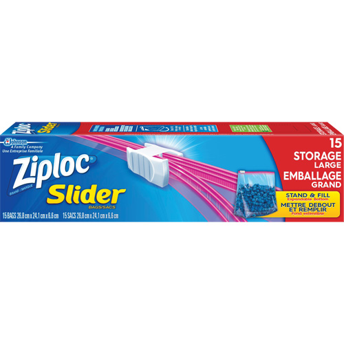 Sacs d'emballage &agrave; glissi&egrave;re Ziploc Oxford Builders Supplies Inc
