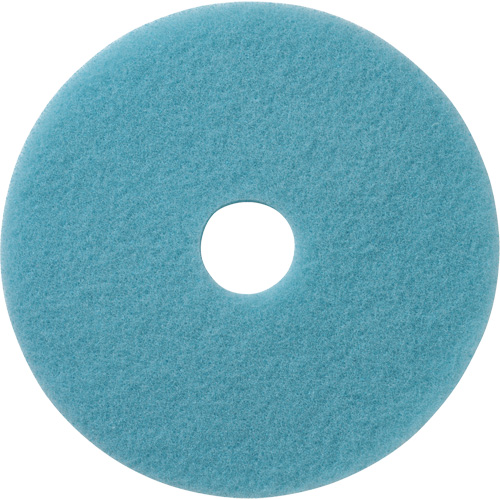 Luster Lite Floor Pads, 19", Burnishing, Light Blue Oxford Builders Supplies Inc