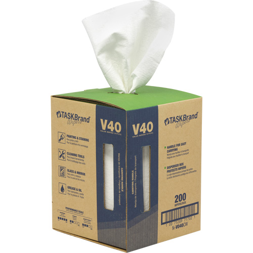 Essuie-tout de s&eacute;rie de qualit&eacute; V40 TaskBrand, Tout usage, 12" lo x 10" la Oxford Builders Supplies Inc