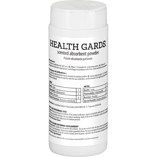 Health Gards&reg; Scented Absorbent Powder, 16 oz., Can Oxford Builders Supplies Inc