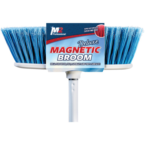 Flat Magnetic Indoor Broom with Handle, 48" Long Oxford Builders Supplies Inc