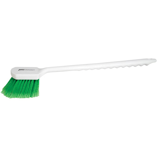 Brosse &agrave; recoins &agrave; manche long, 20" l, Soies PVC, Vert Oxford Builders Supplies Inc