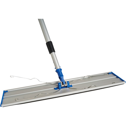 Support de vadrouille &agrave; &eacute;pousseter Static Attack avec manche t&eacute;lescopique, 24", Aluminium Oxford Builders Supplies Inc
