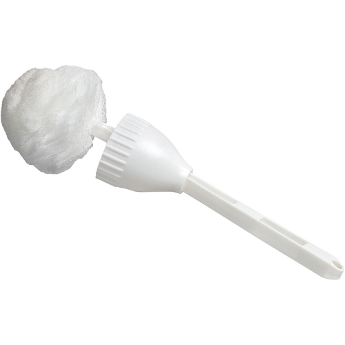 Lavette &agrave; cuvettes avec coupelle, 14-1/2" l, Soies Acrylique, Blanc Oxford Builders Supplies Inc