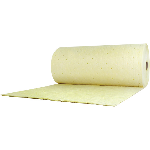 Chemical Sorbent Roll, Heavyweight, 150' L x 38" W, 89.4 gal Absorbancy Oxford Builders Supplies Inc
