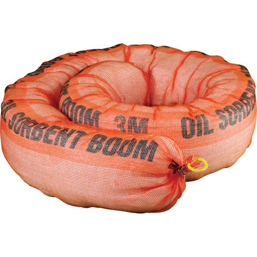 Petroleum Sorbent Boom, Oil Only, 1.5' L x 10" W, 69.3 gal Absorbancy Oxford Builders Supplies Inc