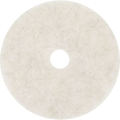 Natural Blend Pad, 17", Burnishing, White Oxford Builders Supplies Inc
