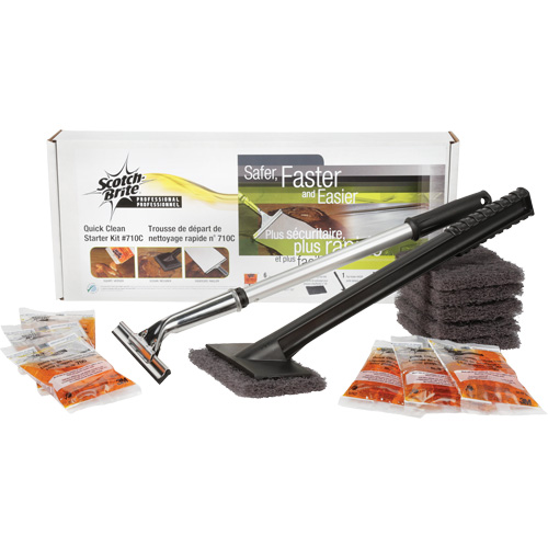 Scotch-Brite Quick Clean Griddle Cleaning System Starter Kit Oxford Builders Supplies Inc