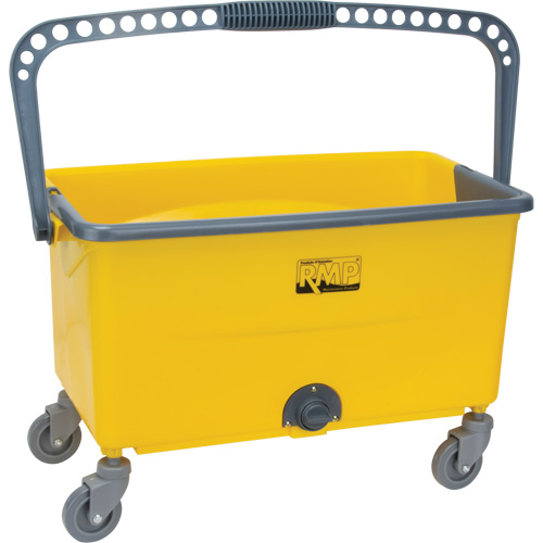 Microfibre Mop Bucket & Wringer, Strainer, 11 US Gal. (44 Quart), Yellow Oxford Builders Supplies Inc