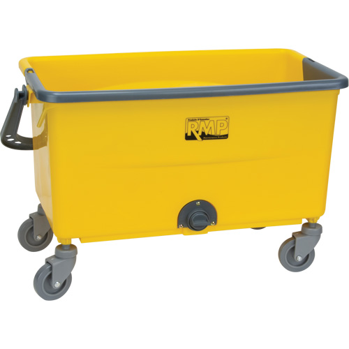 Microfibre Mop Bucket & Wringer, Strainer, 11 US Gal. (44 Quart), Yellow Oxford Builders Supplies Inc