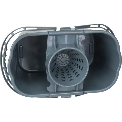 Mop Pail & Wringer, Strainer, 3.75 US Gal.(15 Quart), Grey Oxford Builders Supplies Inc
