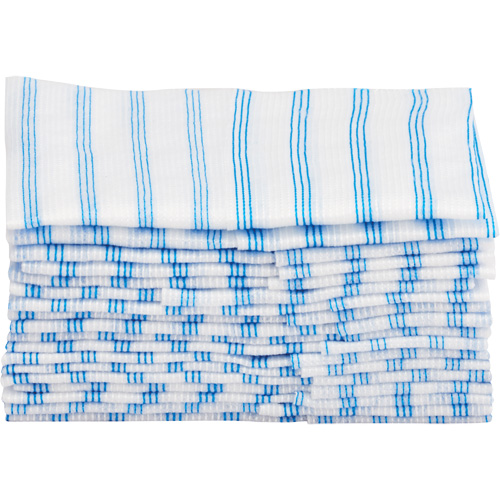 Disposable Single-Use Cloths, Microfibre, Blue/White Oxford Builders Supplies Inc
