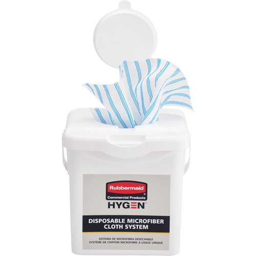 Seau de chargement pour chiffons microfibres, Blanc Oxford Builders Supplies Inc